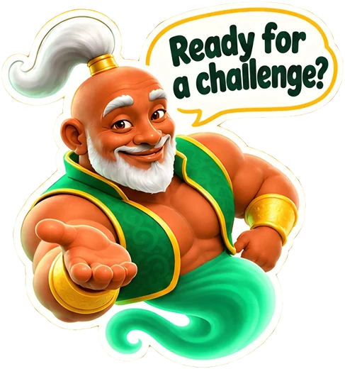 Genie: “Ready for a challenge?”