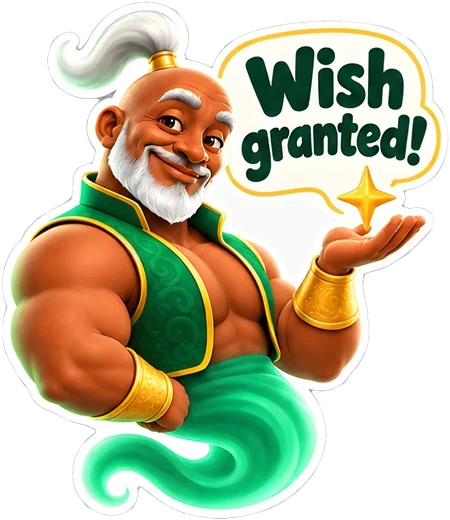 Genie: “Wish granted!”